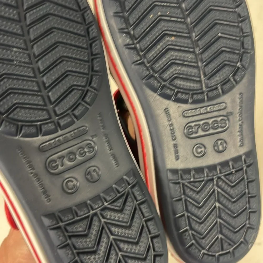 Toddler Crocband™ Cruiser Sandal Sandals Navy / Varsity Red Size 11